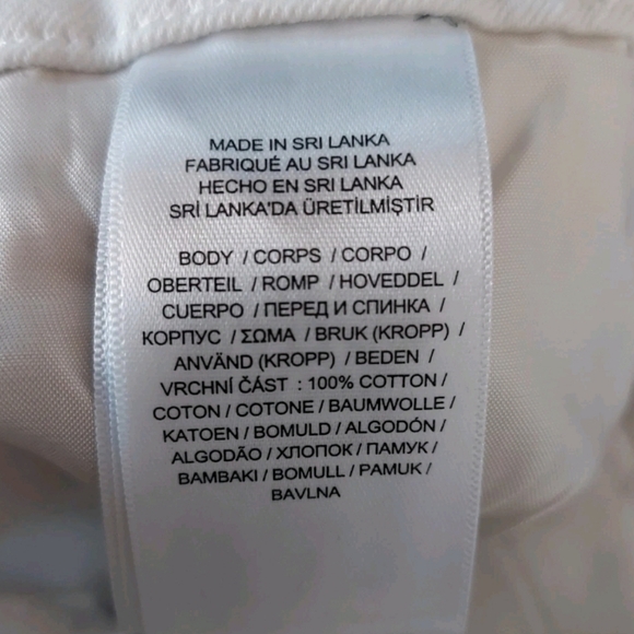 Polo Ralph Lauren Womens Pants Size 8 White Belted Wide Leg Denim - Picture 8 of 9